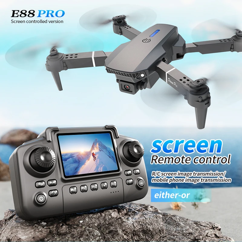 Drone Lidar - Professionele E88 PRO Drone met scherm,