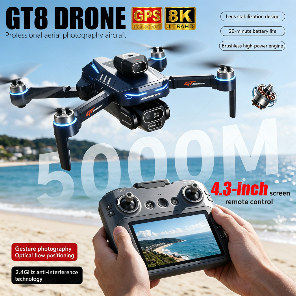 Drone Multispectral - NIEUWE GT8 HD RC Drone 4K