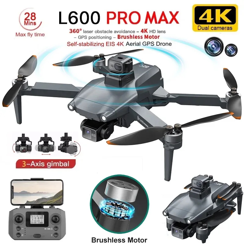 Drone Multispectral - L600 PRO MAX GPS Drone Professionele