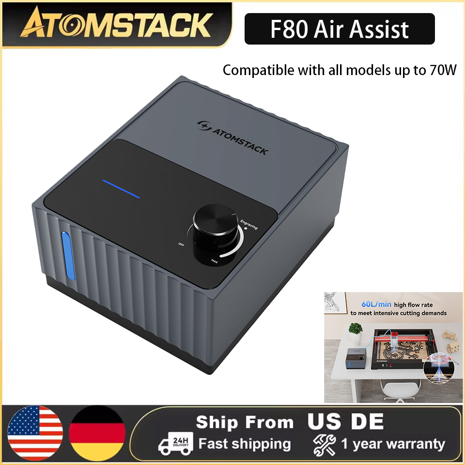 Drone Lidar - Atomstack F80 Air Assist-pomp voor lasergraveermachines
